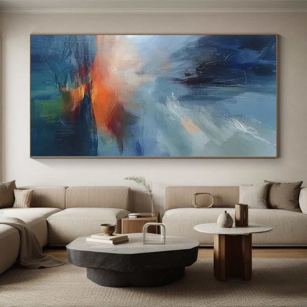 sunset abstract seaside acrylic design 4